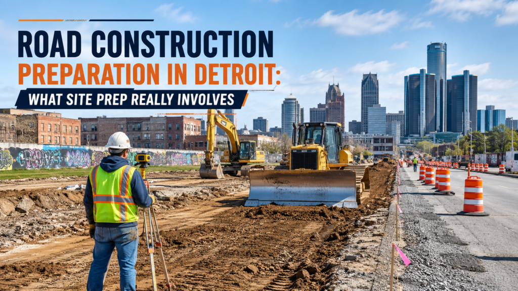 Road Construction Preparation in Detroit: What Site Prep Really Involves